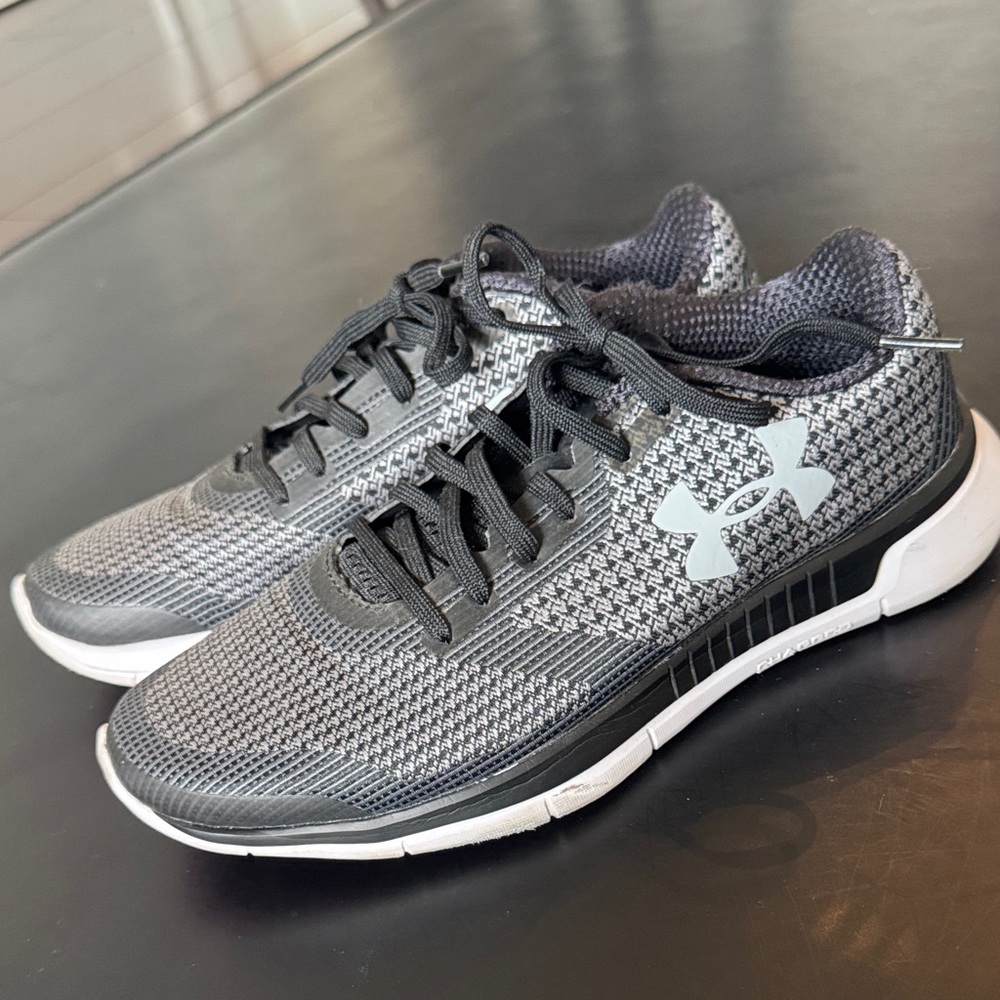 Under Armour Black and White Sneakers